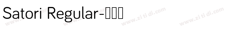 Satori Regular字体转换